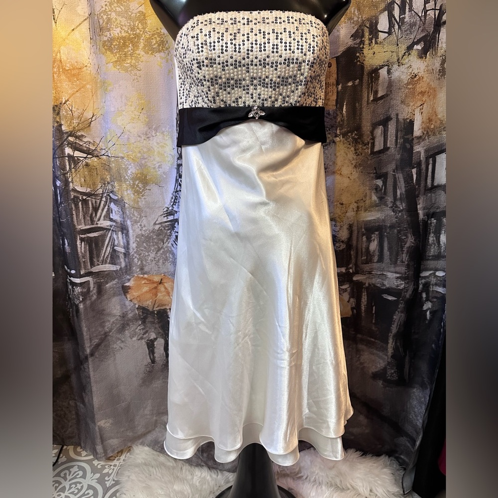 Alexia Couture Strapless Prom Dress size 12